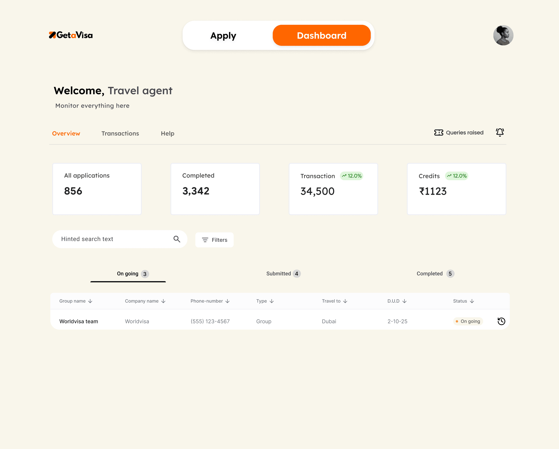 Partner Portal dashboard