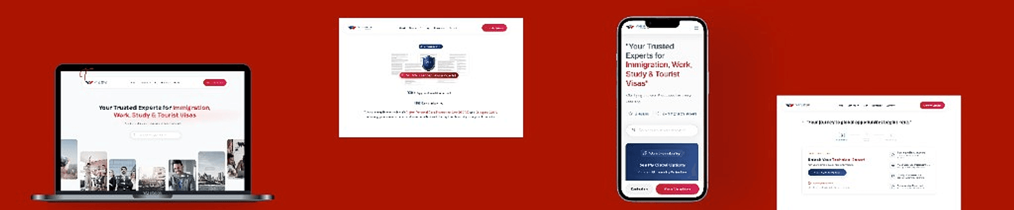 Worldvisa homepage responsive preview strip
